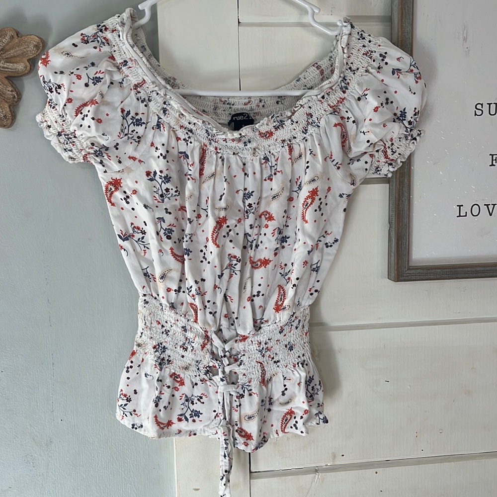 Womens short sleeve cropped top NBW